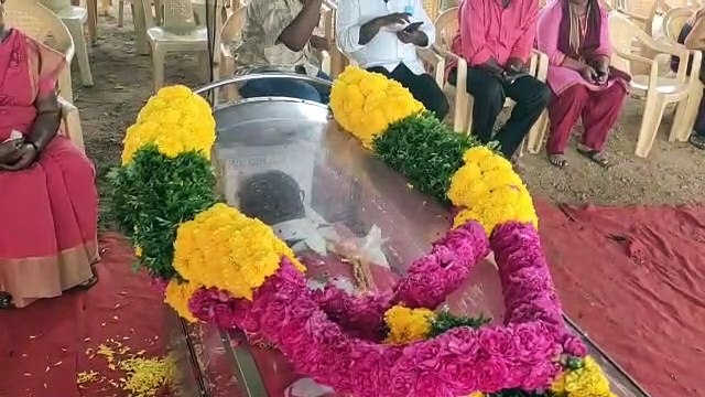 உசிலம்பட்டி அருகே சொந்த ஊரில்.. தா.பாண்டியன் உடல் நல்லடக்கம் - வீடியோ