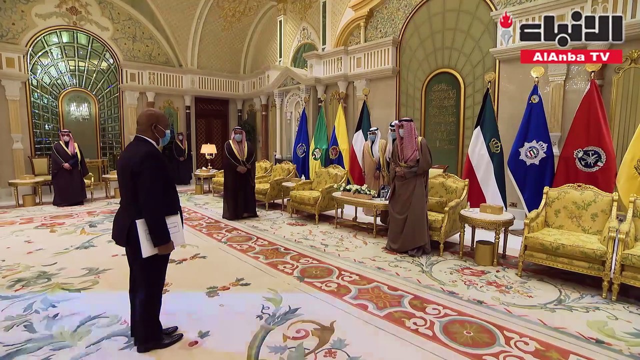 صاحب السمو تسلم أوراق اعتماد 7 سفراء