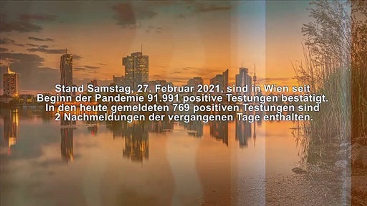 Wien  Corona Kennzahlen 27. 02. 2021