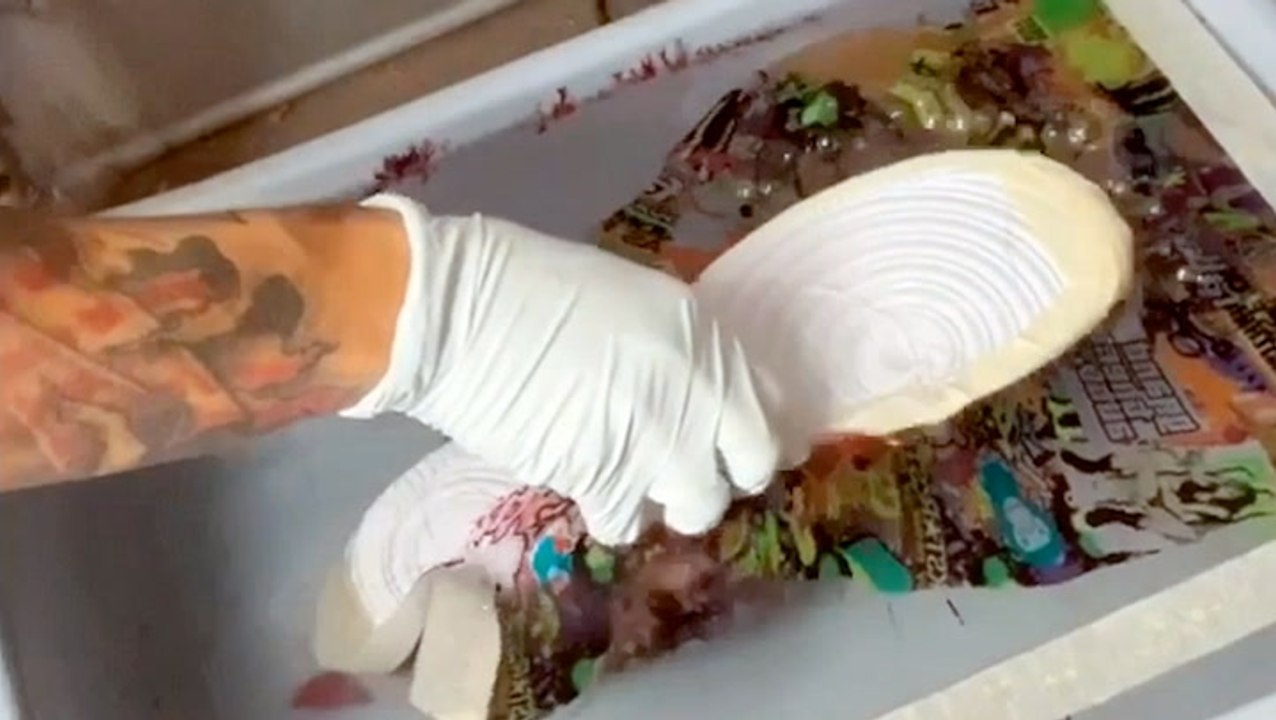 How a hydro dipping expert customizes Nike Air Force 1s