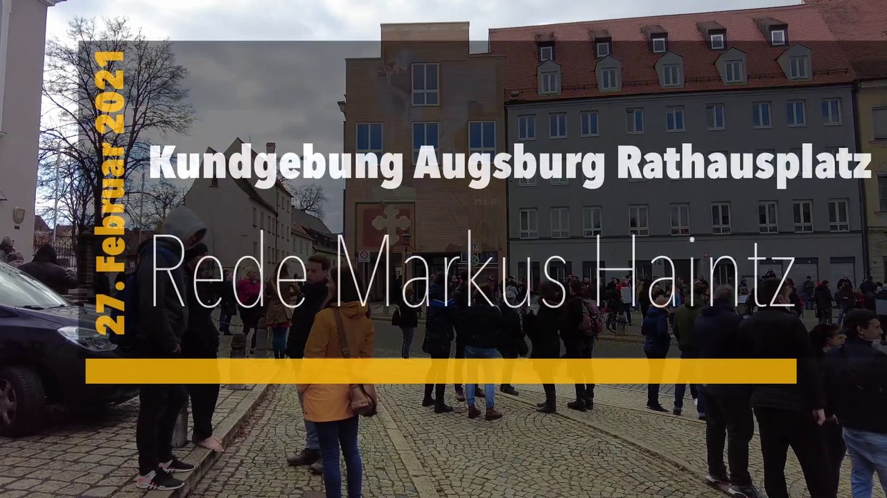  Kundgebung Augsburg mit Markus Haintz