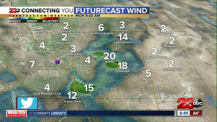 Saturday weather forecast, 8 am