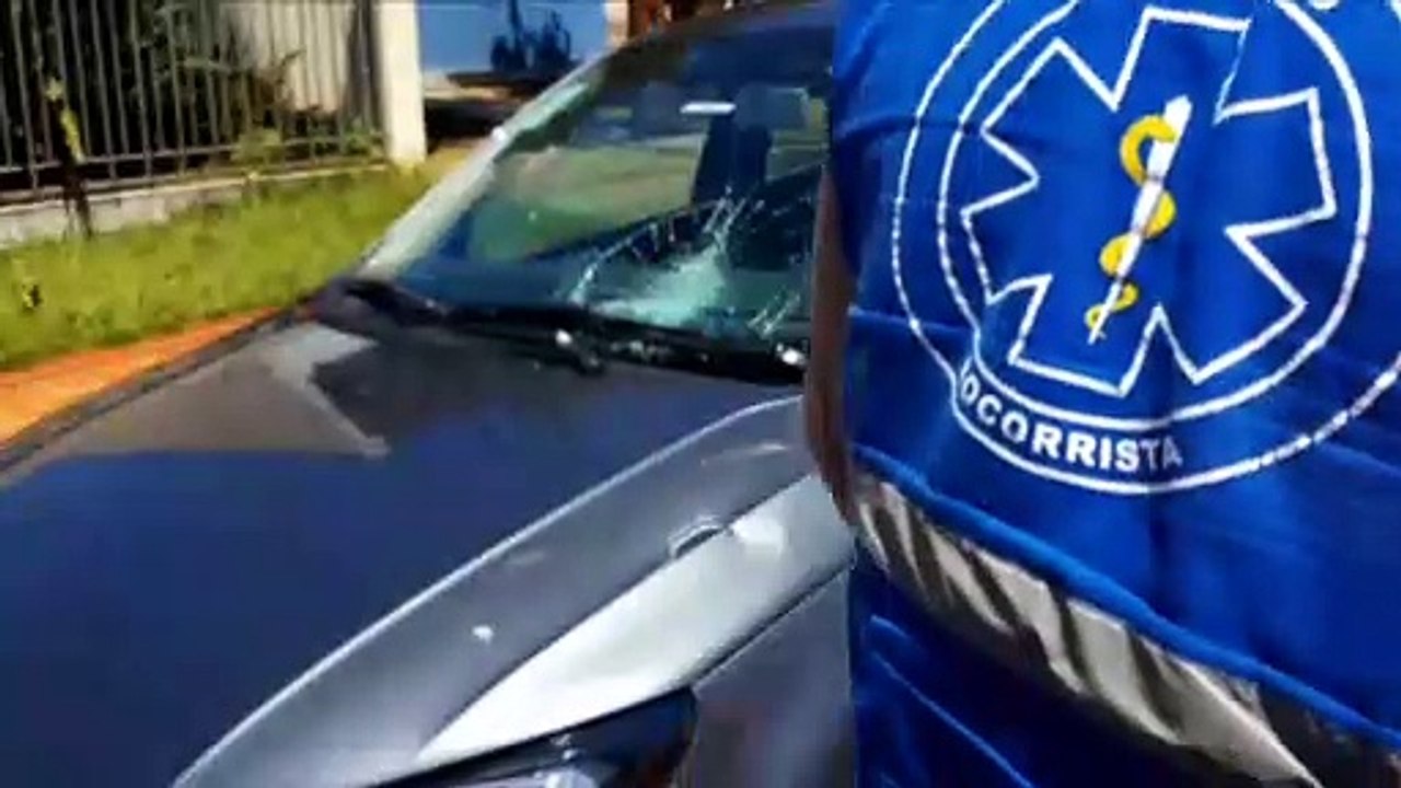 Rapaz de 29 anos fica ferido em acidente na Rua Marechal Cândido Rondon