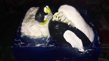Killer Whale Attack Penguin | Diorama | Resin Art | Polyester Resin | Polymer Clay