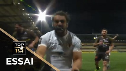 TOP 14 - Essai de Yohann HUGET (ST) - La Rochelle - Toulouse - J15 - Saison 2020/2021
