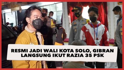 Resmi Jadi Wali Kota Solo, Gibran Langsung Ikut Razia 35 PSK