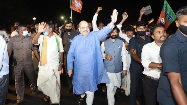 Ahead of Tamil Nadu polls, HM Amit Shah arrives in Chennai