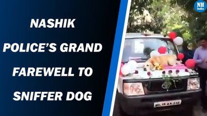 Sniffer dog gets grand farewell after 11 Years Of Service
