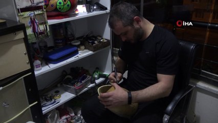 6 yıldır su kabağını sanata dönüştürüyor