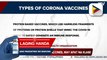 WHO: COVID-19 vaccines, may apat na klase