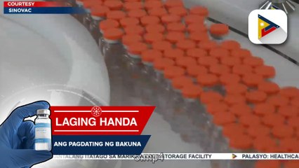 FDA: Efficacy rate ng Coronavac, nasa 50.4%; Palasyo, tiniyak na aprubado na ng WHO ang Coronavac