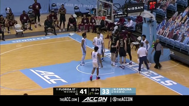 Florida State vs North Carolina Condensed Game ACC Mens Basketball