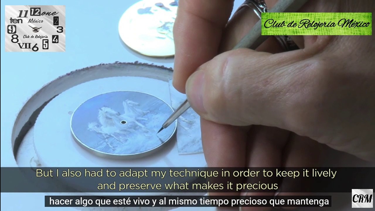 El Rostro de un Reloj Hecho con Arte