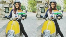 Jasmin Bhasin की Bike Ride की वीडियो सोशल मीडिया पर Viral; Check Out | FilmiBeat