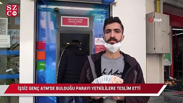 İşsiz genç ATM’de bulduğu parayı banka yetkililerine teslim etti