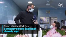 Cumhurbaşkanı Erdoğan, Çengelköy'deki bir balıkçıdan alışveriş yaptı