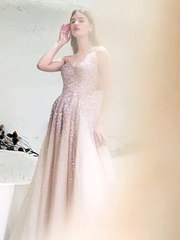 sparkly golden prom dresses KSP597 @ Happyprom