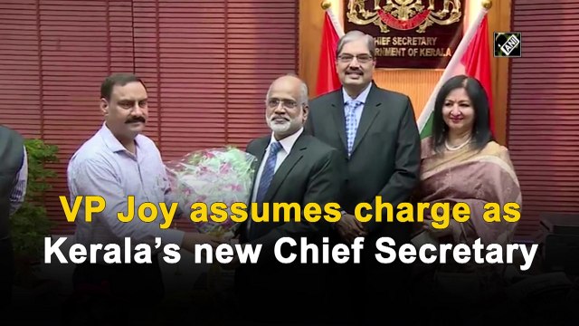VP Joy assumes charge as Kerala’s new Chief Secretary