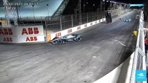 Formula E Diriyah Race 2 Lynn Massive Crash Flip CCTV Footage