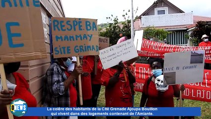 Martinique.La colère des habitants de la Cité Grenade Ajoupa Bouillon