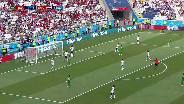 الشوط الثاني من مباراة مصر و السعودية 2/1 كاس العالم روسيا 2018م | Egypt VS Saudi Arabia 1/2 World Cup Russia 2018 Second Half