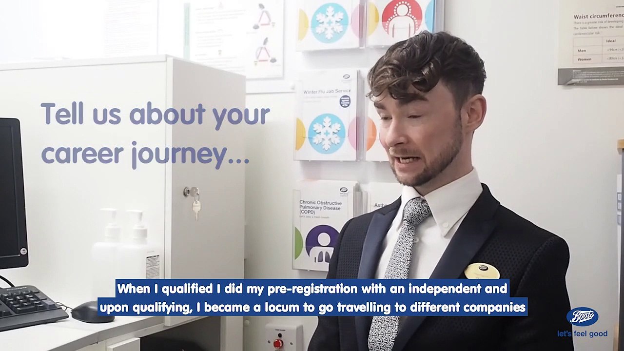 Meet Rory, a Boots Pharmacist in Nottingham. Here he tells us about his career with Boots so far and what he enjoys most about working in the community.