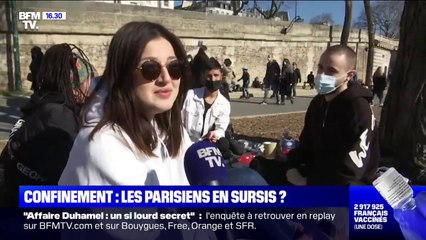 Les Parisiens sont nombreux à profiter du soleil avant un éventuel reconfinement le week-end