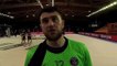 Yann Genty après la victoire du PSG Handball à Istres