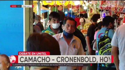 Población expectante al debate de hoy entre Camacho y Cronenbold