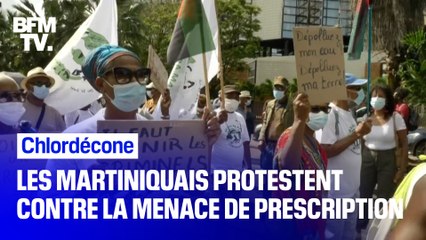 Les Martiniquais protestent contre la menace de prescription dans le dossier du chlordécone