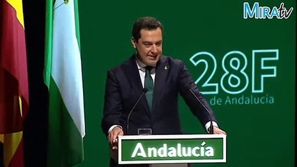 Juanma Moreno se emociona al recordar a los andaluces que han perdido la vida durante la pandemia