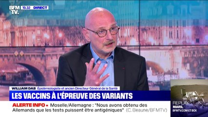 William Dab, ancien DG de la Santé: "Il finira par y avoir une mutation qui permet au virus d'échapper au vaccin"