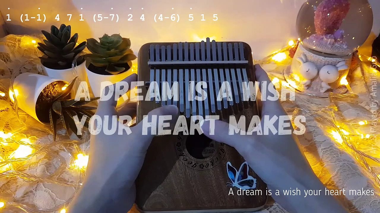 [Kalimba Cover] A Dream Is a Wish Your Heart Makes