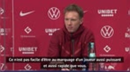23e j. - Nagelsmann : "Upamecano a été en difficulté face à Thuram en première mi-temps"