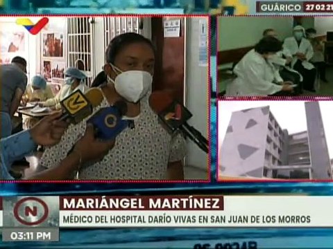 Jornada de vacunación contra la COVID-19 atiende a personal médico de clínicas privadas en Guárico