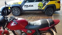 Motocicleta com registro de furto é localizada pela PM no Bairro São Cristóvão