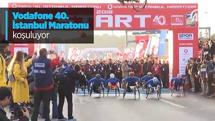 Vodafone 40. İstanbul Maratonu koşuluyor