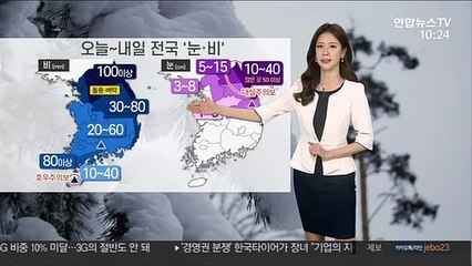 [날씨] 오늘~내일 전국 눈·비…건조함 해소
