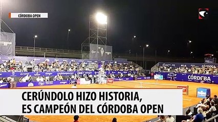 Cerúndolo hizo historia, es campeón del Córdoba Open