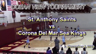 St. Anthony Lady Saints vs. Corona Del Mar Lady Sailors 12-4-19 Ocean View Tournament