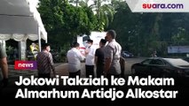 Kedatangan Jokowi di Komplek Kampus UII Yogyakarta untuk Takziah Artidjo Alkostar