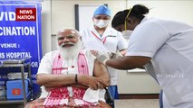 PM Modi took the first dose of the vaccine against COVID19