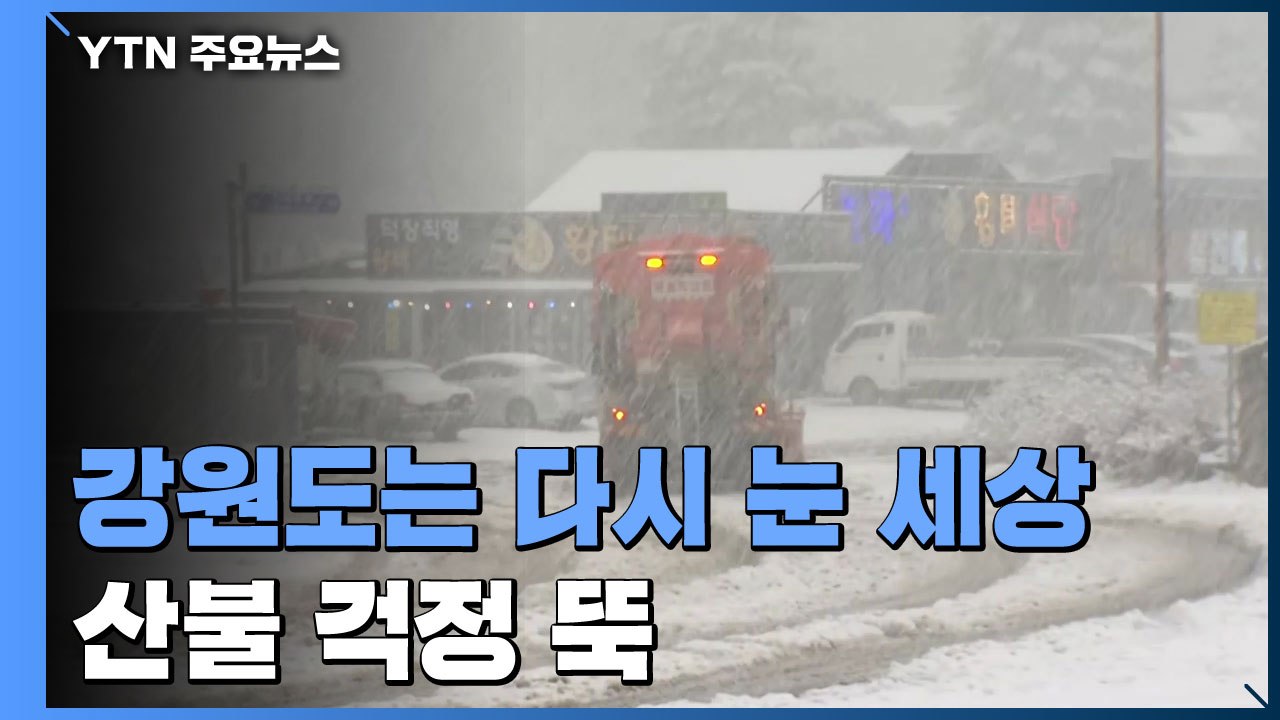 강원도는 다시 한겨울 눈 세상...산불 걱정 뚝 / YTN