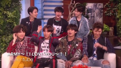 【日本語字幕】BTS Ellen Show エレンの部屋【防弾少年団 BTS】