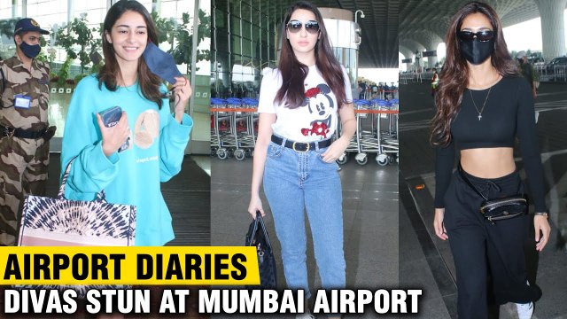 H0T Divas Disha Patani, Nora Fatehi, Ananya Panday Flaunt Fashion At Mumbai Airport