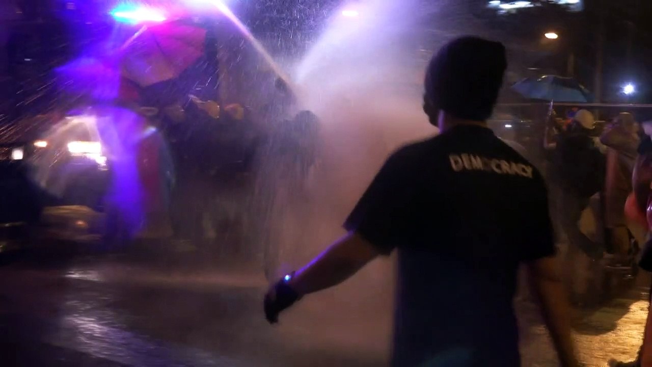 Protest returns to Bangkok as pro-democracy protesters and riot police clash