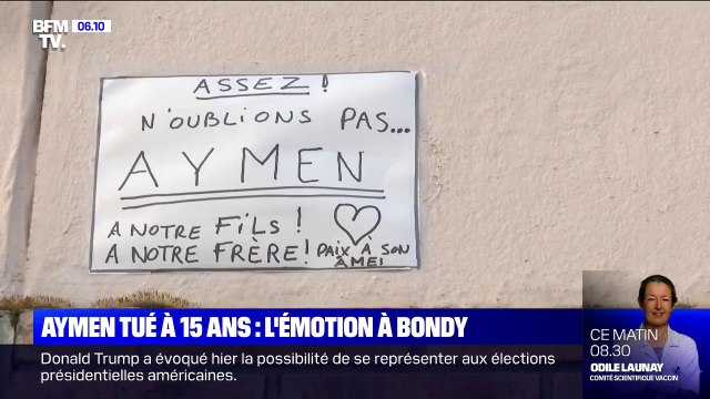 Les habitants de Bondy font part de leur émotion après la mort d'Aymen, 15 ans, tué par balle vendredi