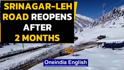 Download Video: Zojila pass, Srinagar-Leh highway reopen for vehicular traffic after 58 days | Oneindia News