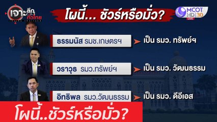 โผนี้..ชัวร์หรือมั่ว? : เจาะลึกทั่วไทย (26 ก.พ. 64)