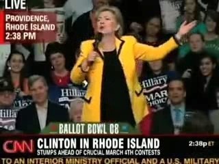 Hillary mocks obama
